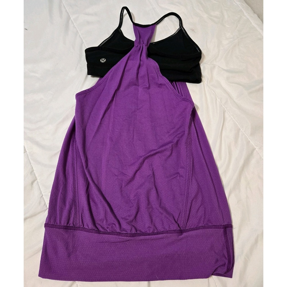 Lululemon No Limits Tank Top Built-In Sports Bra, Racerback Size 4 - Picture 3 of 7